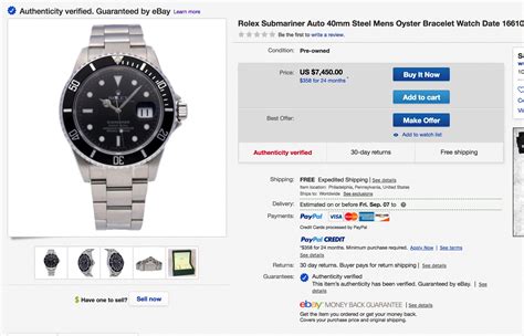 buying a fake watch on ebay|ebay authenticate watches.